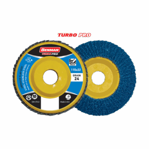 TURBO PRO ΦΤΕΡΩΤΟΣ ΔΙΣΚΟΣ ΜΕ ΖΙΡΚΟΝΙΟ 115MM & ΠΛΑΣΤΙΚΗ ΒΑΣΗ