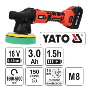 ΑΛΟΙΦΑΔΟΡΟΣ 150MM 18V 1X3AH BRUSHLESS YT-82920