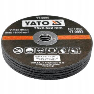Σετ Δίσκων Κοπής Μετάλλου YATO 75mm 5τεμ YT-0994