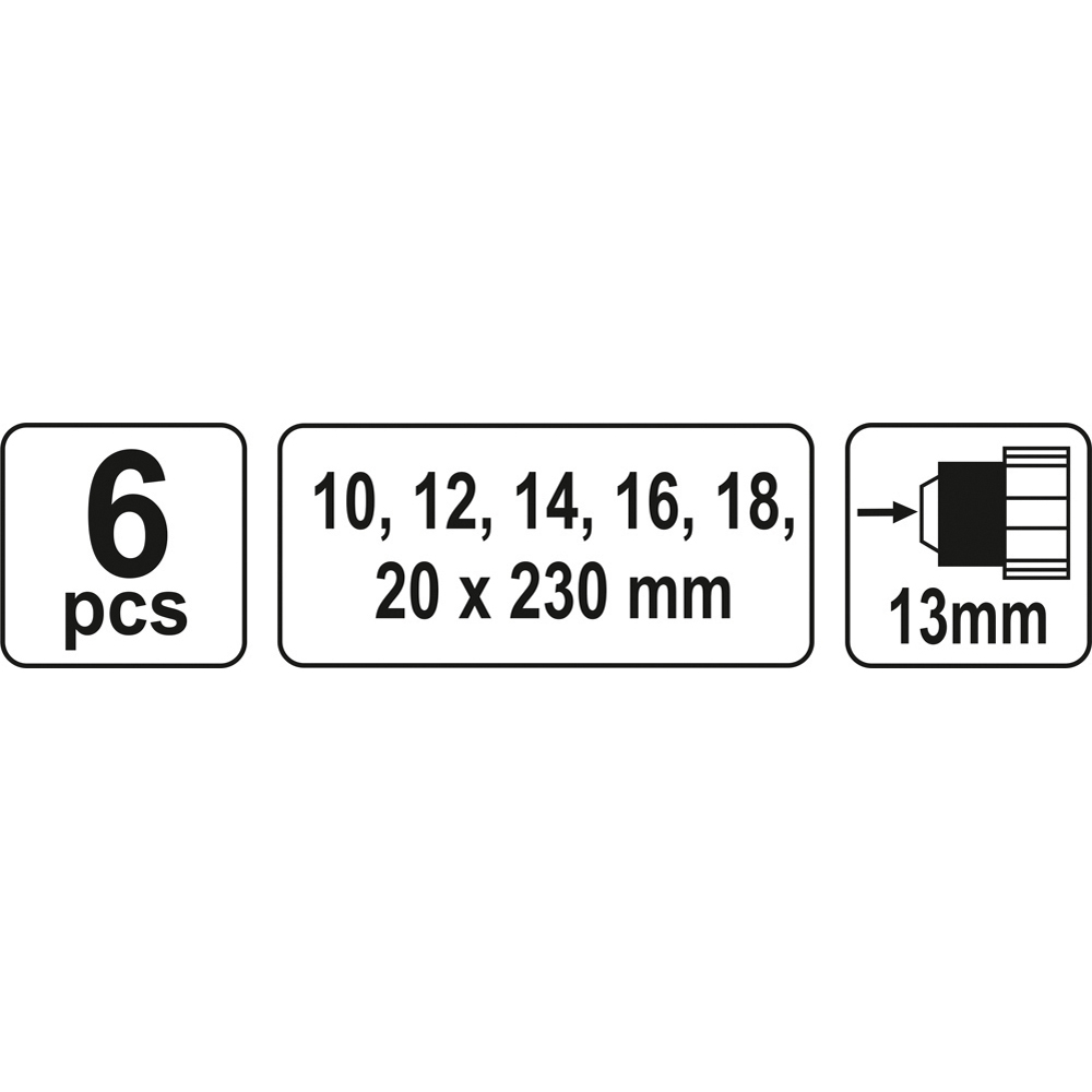 Τρυπάνια σετ YATO 10-20mm YT-3298 - Image 3