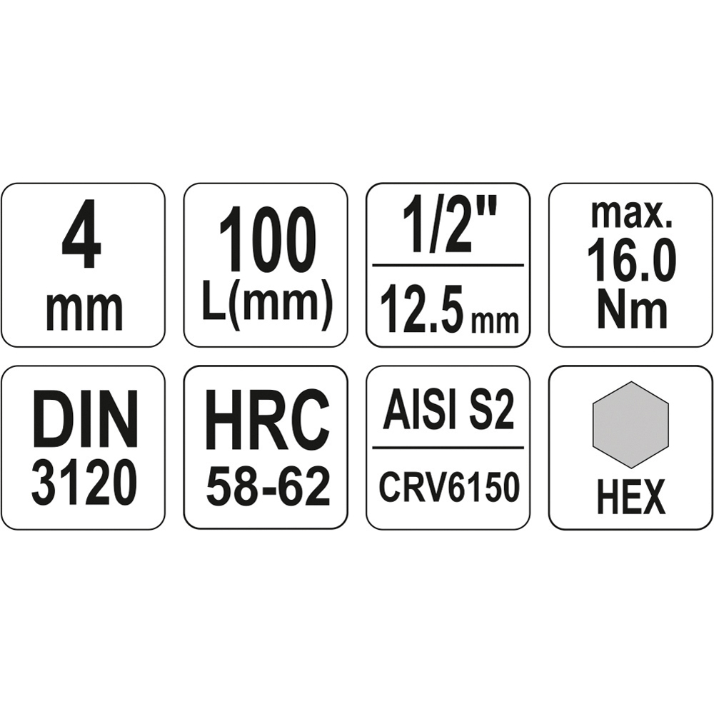 Τρυπάνια σετ YATO 7 τεμ. YT-4390 - Image 2