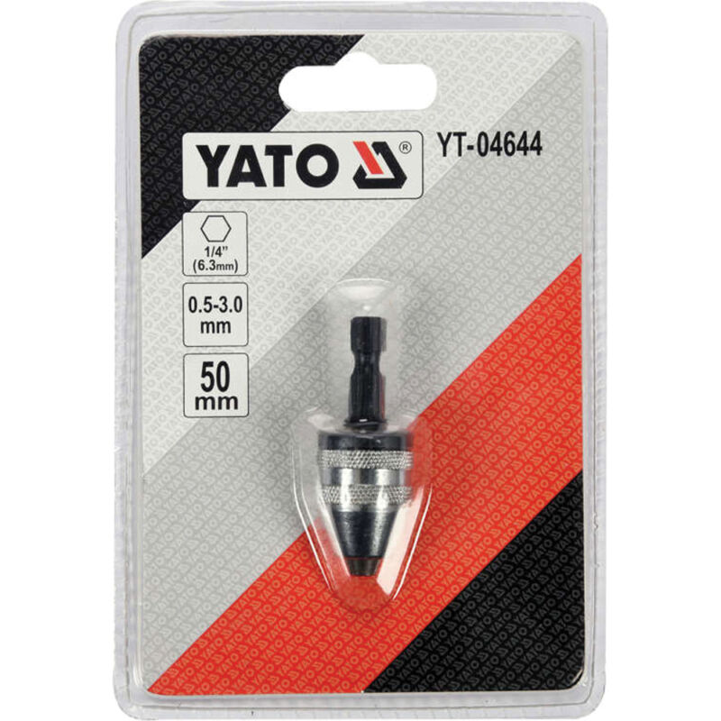 Τσοκ αυτόματο YATO 0,5–3 mm εξάγωνο 1/4" YT-04644 - Image 2