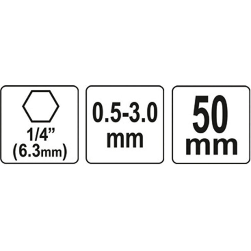 Τσοκ αυτόματο YATO 0,5–3 mm εξάγωνο 1/4" YT-04644 - Image 3