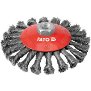 Συρματόβουρτσα τροχού YATO INOX κοτσίδα στρογγυλή 125mm YT-4764