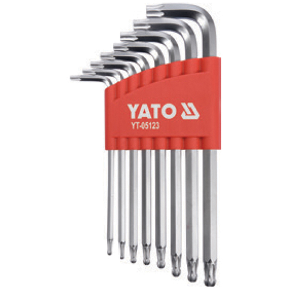 Κλειδιά Άλλεν TORX σετ μπίλιας CrV 8 τεμαχίων YATO