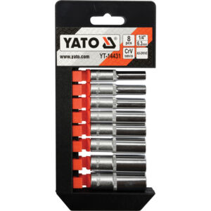 Κασετίνα καρυδάκια YATO 1/4" σετ 8 τεμ. YT-14431