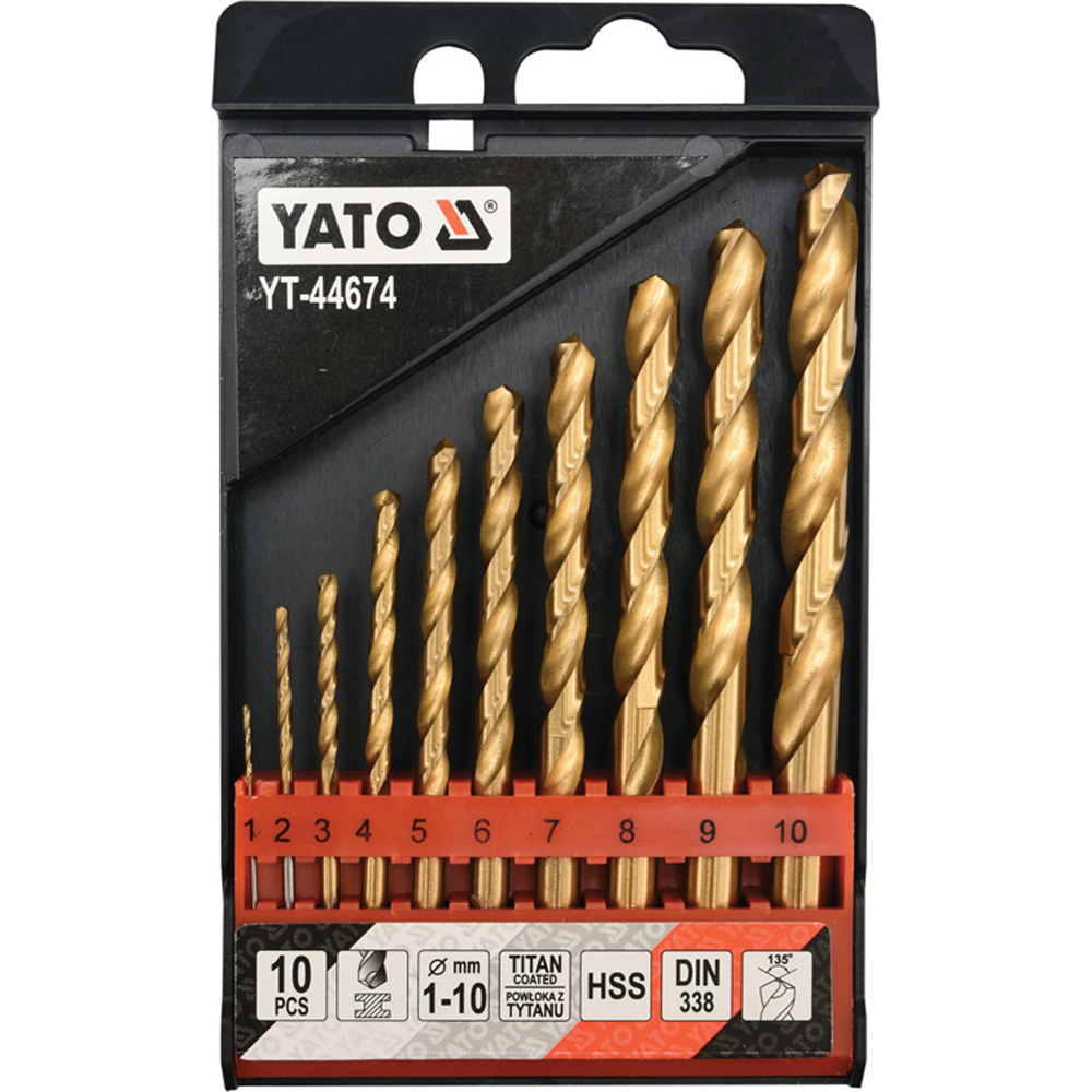 Τρυπάνια σετ YATO 10 τεμ. YT-44674