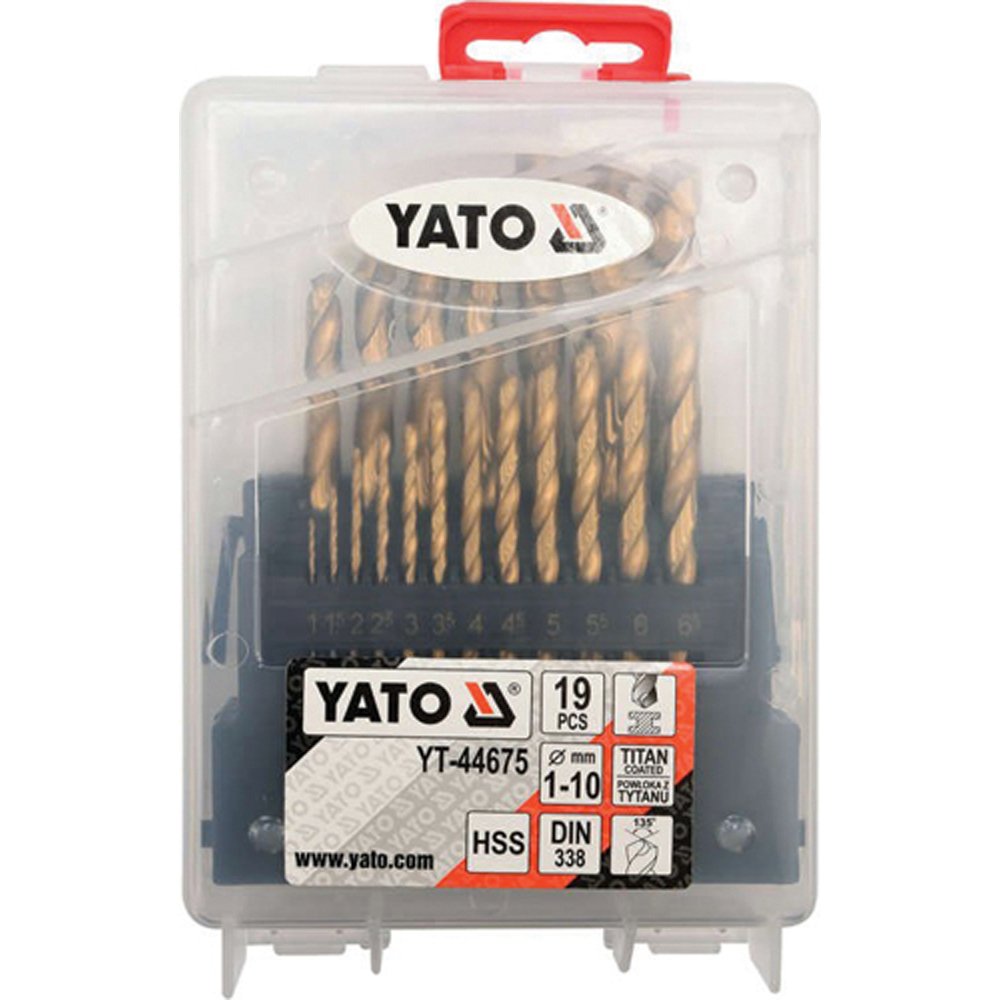 Τρυπάνια σετ YATO 19 τεμ. YT-44675 - Image 2