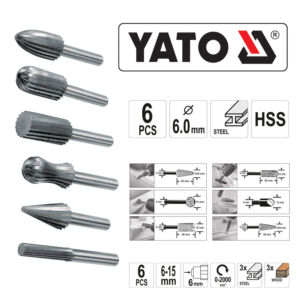 Σετ Ράσπες Μετάλλου YATO 6τμχ YT-61711