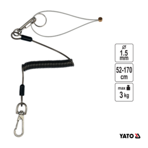 Μπρελόκ πρόσδεσης εργαλείων YATO YT-74009 σπιράλ 3kg