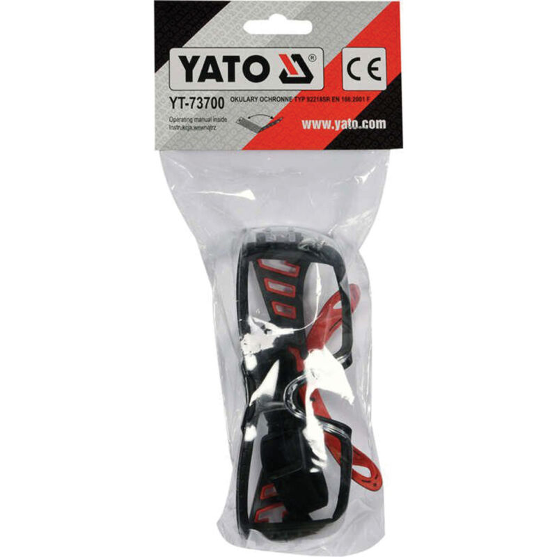 Γυαλιά Προστασίας YATO Διάφανα με Λάστιχο YT-73700 - Image 3