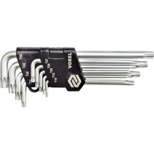 Κλειδιά TORX ασφαλείας σετ CrV 9 τεμαχίων T10-T50 VOREL
