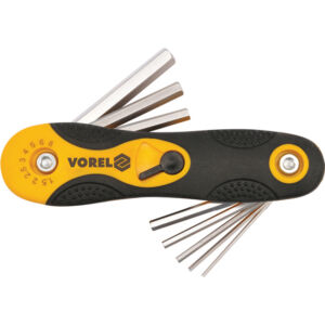 Κλειδιά Άλλεν σετ σουγιά CrV 8 τεμαχίων 1,5-8 mm VOREL