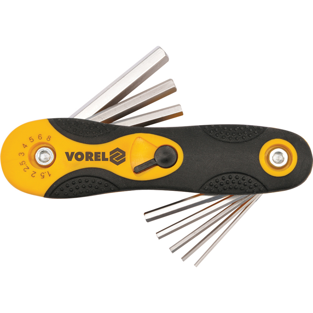 Κλειδιά Άλλεν σετ σουγιά CrV 8 τεμαχίων 1,5-8 mm VOREL