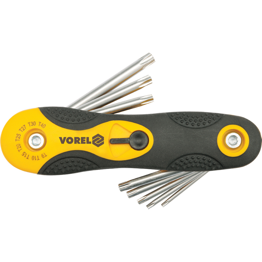 Κλειδιά TORX σετ σουγιά CrV 8 τεμαχίων T9-T40 VOREL