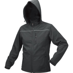 Μπουφάν Εργασίας Softshell YATO OBSIDIAN με Κουκούλα Μαύρο