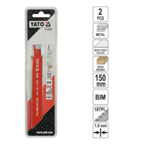 Λάμες σπαθόσεγας YATO BIM 150mm 18TPI σετ 2 τεμ. YT-33931