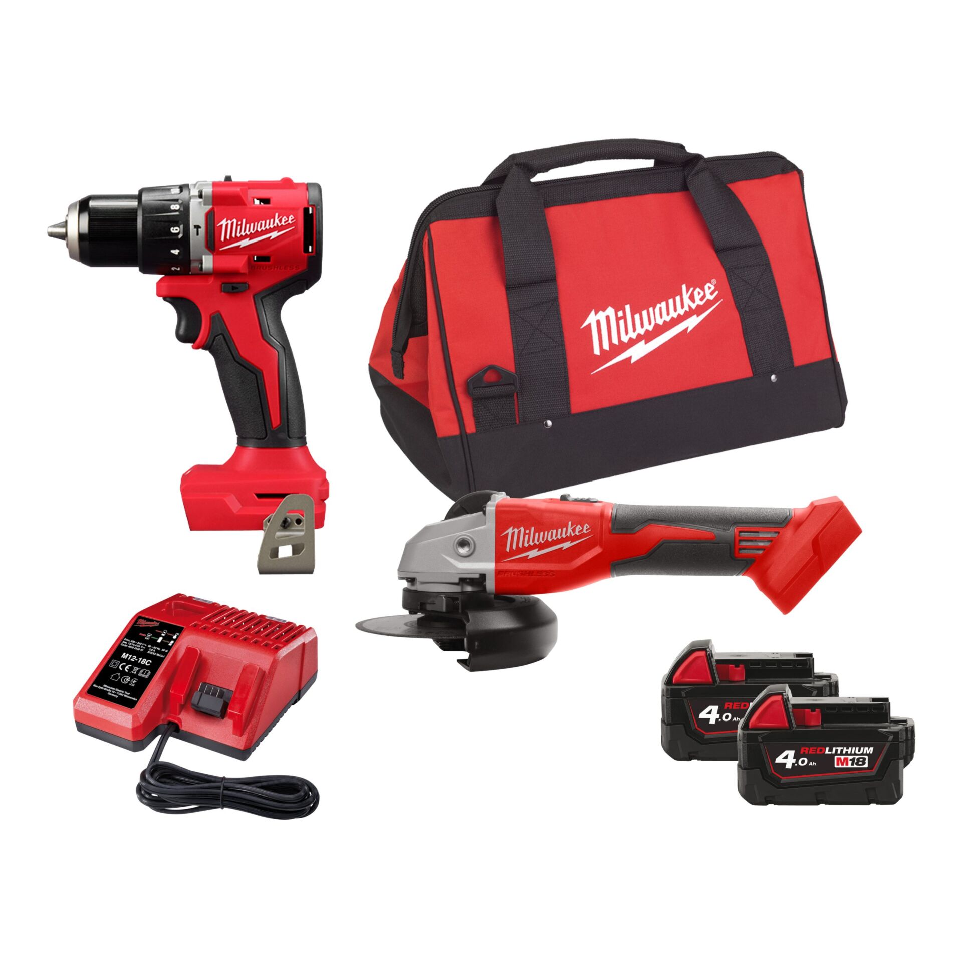 18 V SET ΚΡΟΥΣΤΙΚΟ ΔΡΑΠΑΝΟΚΑΤΣΑΒΙΔΟ
+ ΓΩΝΙΑΚΟΣ ΤΡΟΧΟΣ Ø 125 MM