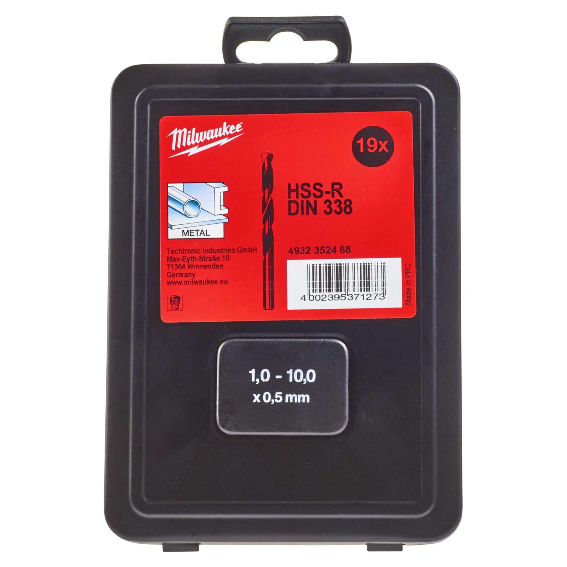 ΤΡΥΠΑΝΙΑ ΣΙΔΗΡΟΥ ΜΑΥΡΑ DIN 338 HSS-R SET 19TΕΜ - Image 2