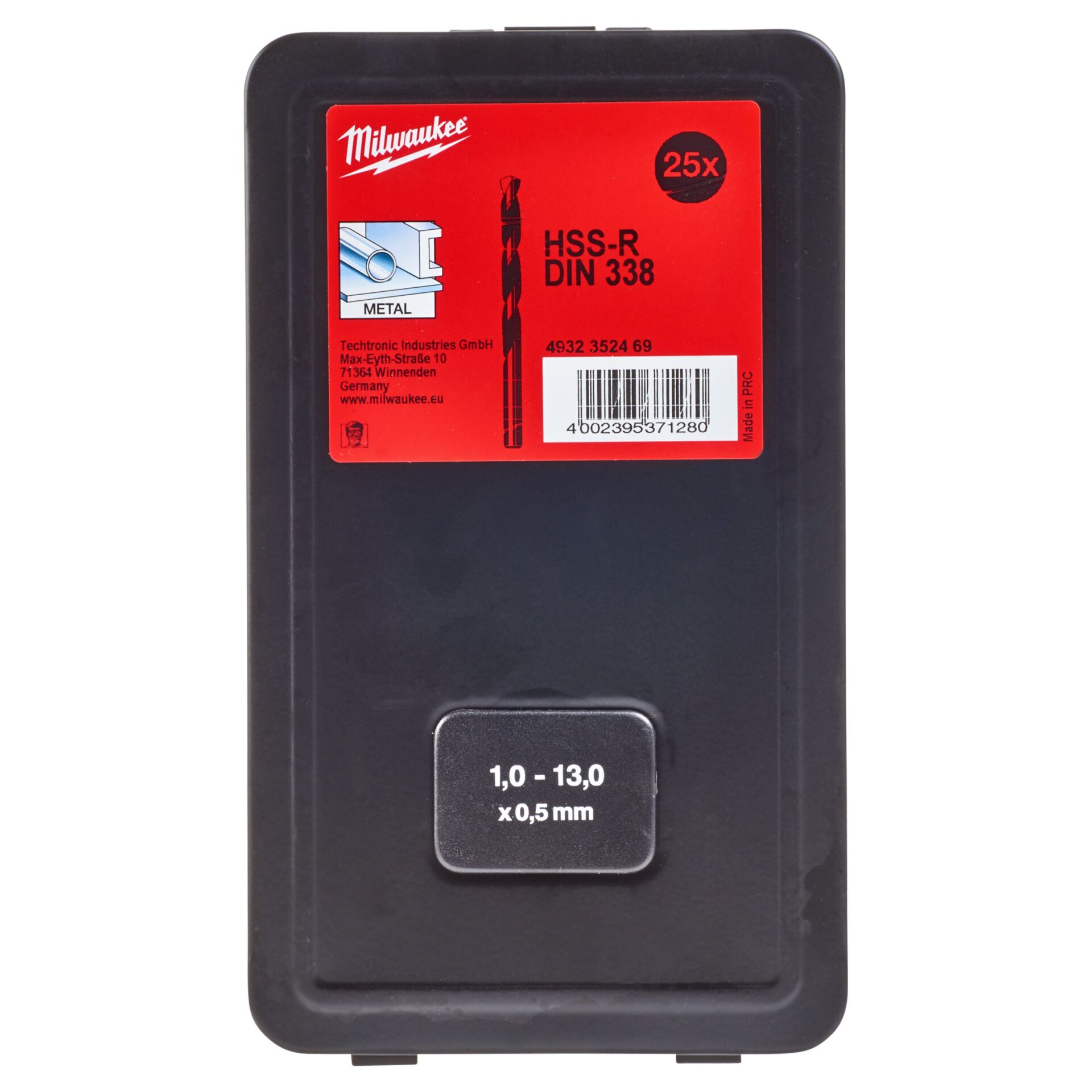 ΤΡΥΠΑΝΙΑ ΣΙΔΗΡΟΥ ΜΑΥΡΑ DIN 338 HSS-R SET 25TΕΜ - Image 2