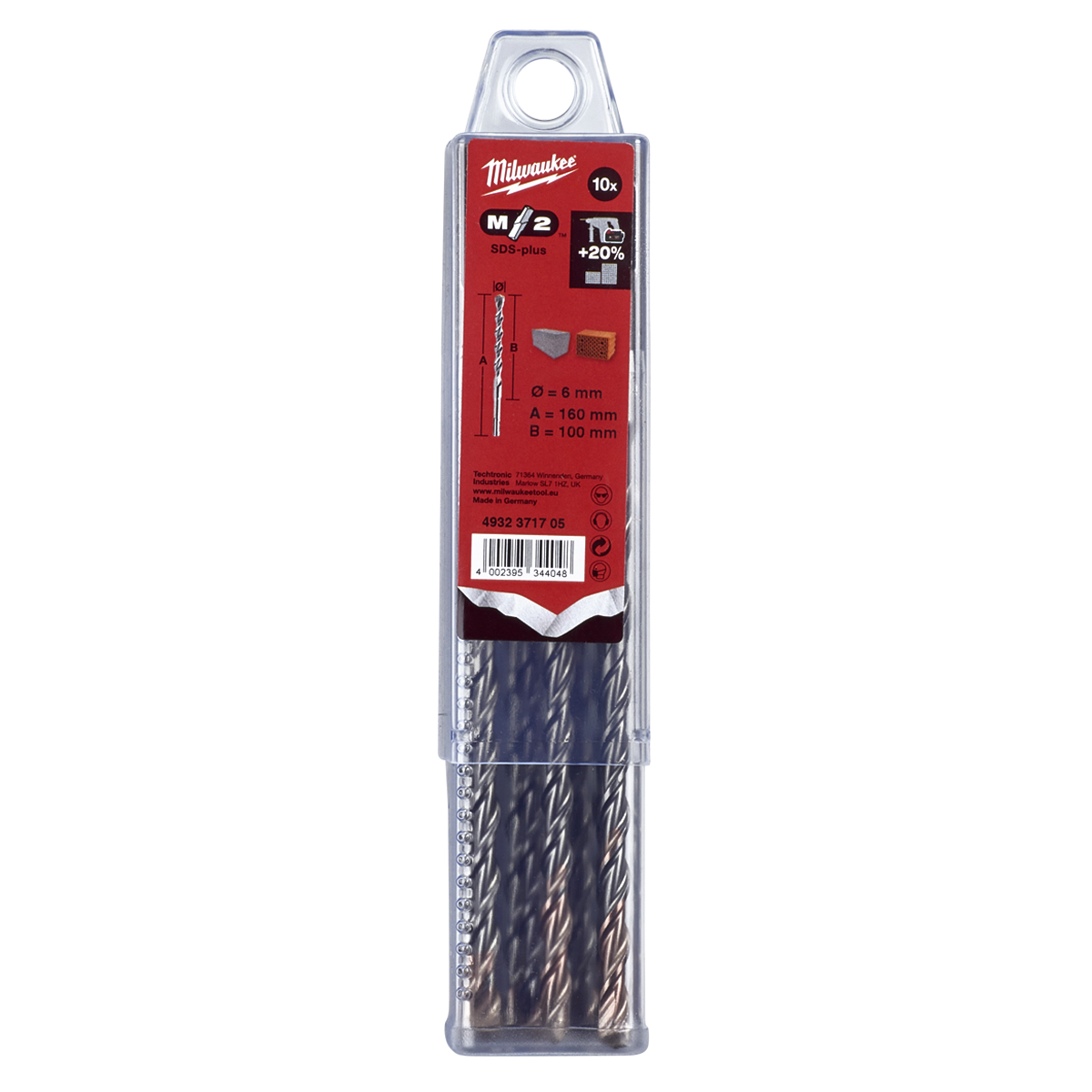ΣΕΤ ΤΡΥΠΑΝΙΑ SDS+ 6 X 160 ΤΕΜ 10 - Image 2