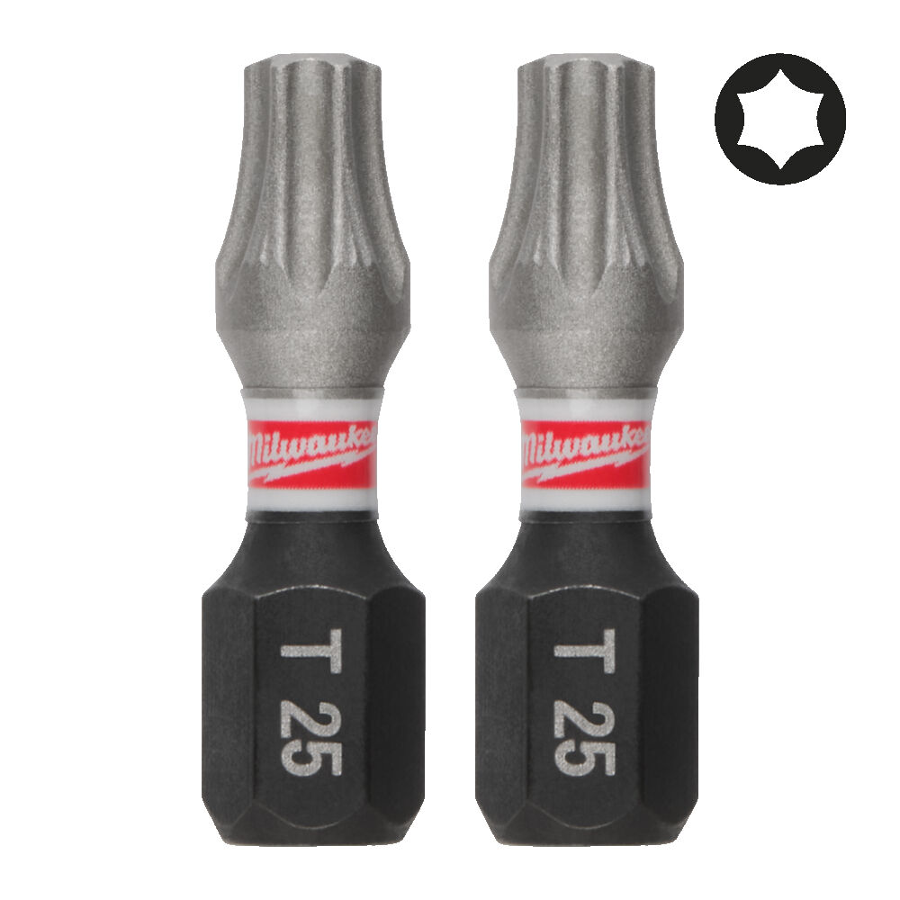 SHOCKWAVE™ IMPACT DUTY ΜΥΤΕΣ TORX TX25 x 25mm - 25 ΤΕΜ