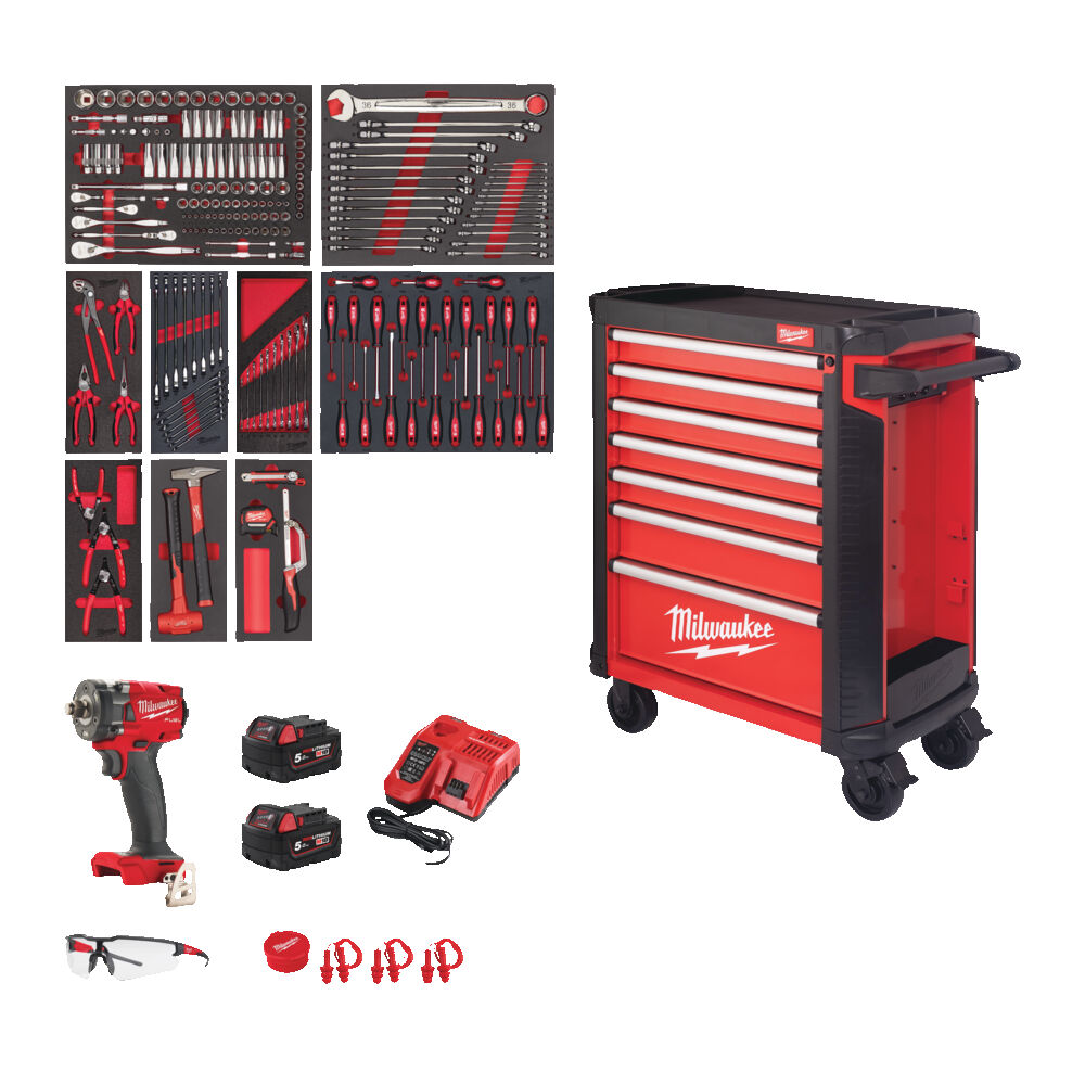 TOOLGUARD™ 30˝ / 78 CM ΠΛΗΡΕΣ ΜΕ ΕΡΓΑΛΕΙΑ ΤΡΟΧΗΛΑΤΟΣ ΜΕΤΑΛΛΙΚΟΣ ΕΡΓΑΛΕΙΟΦΟΡΟΣ 7 ΣΥΡΤΑΡΙΩΝ PREMIUM ΕΚΔΟΣΗ - 246 ΤΕΜ - Image 2