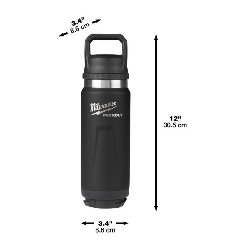 PACKOUT™ Μπουκάλι θερμός 532 ml με καπάκι, μαύρο - Image 4