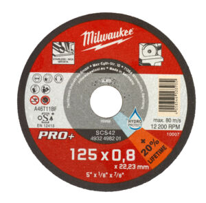 SCS 42/125 x 0.8 x 22 mm PRO+ ΛΕΠΤΟΣ ΔΙΣΚΟΣ ΚΟΠΗΣ ΜΕΤΑΛΛΟΥ Ø 125mm