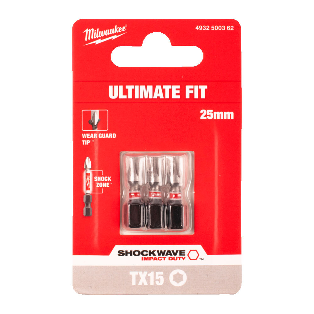 SHOCKWAVE™ IMPACT DUTY ΜΥΤΕΣ TORX TX15 x 25mm 3 ΤΕΜ. - Image 2