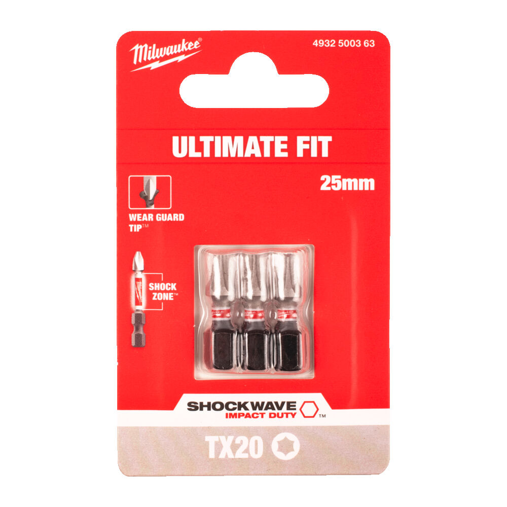 SHOCKWAVE™ IMPACT DUTY ΜΥΤΕΣ TORX TX20 x 25mm - 3 ΤΕΜ. - Image 2