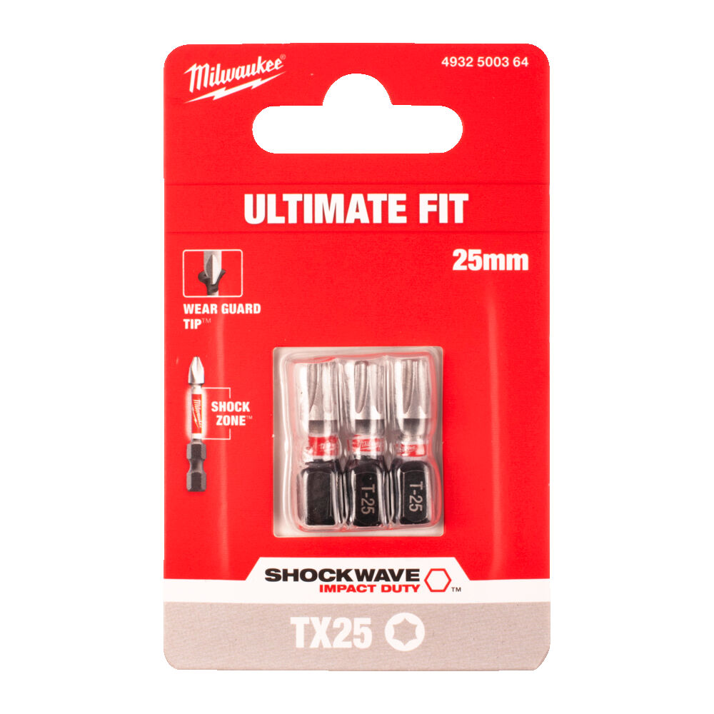 SHOCKWAVE™ IMPACT DUTY ΜΥΤΕΣ TORX TX25 x 25mm - 3 ΤΕΜ. - Image 2