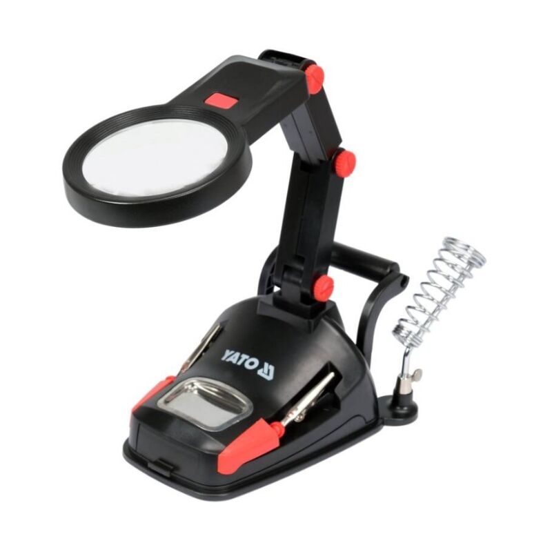 Σταντ κόλλησης με μεγεθυντικό φακό LED YATO YT-73861