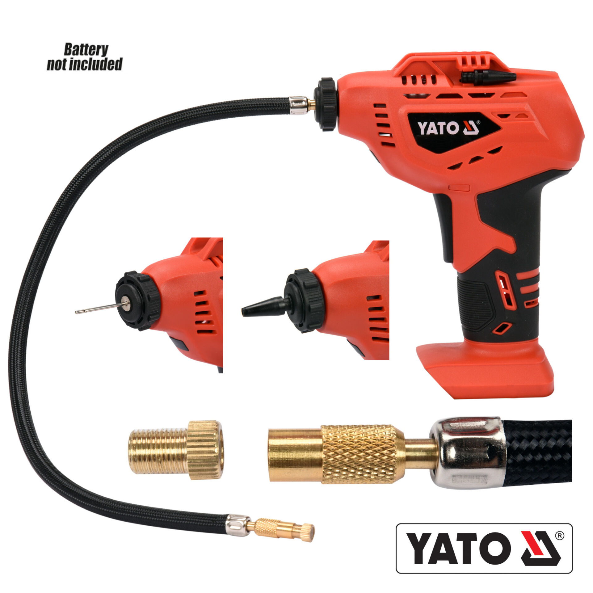 Τρόμπα αέρος μπαταρίας YATO 18V SOLO YT-82895 - Image 2