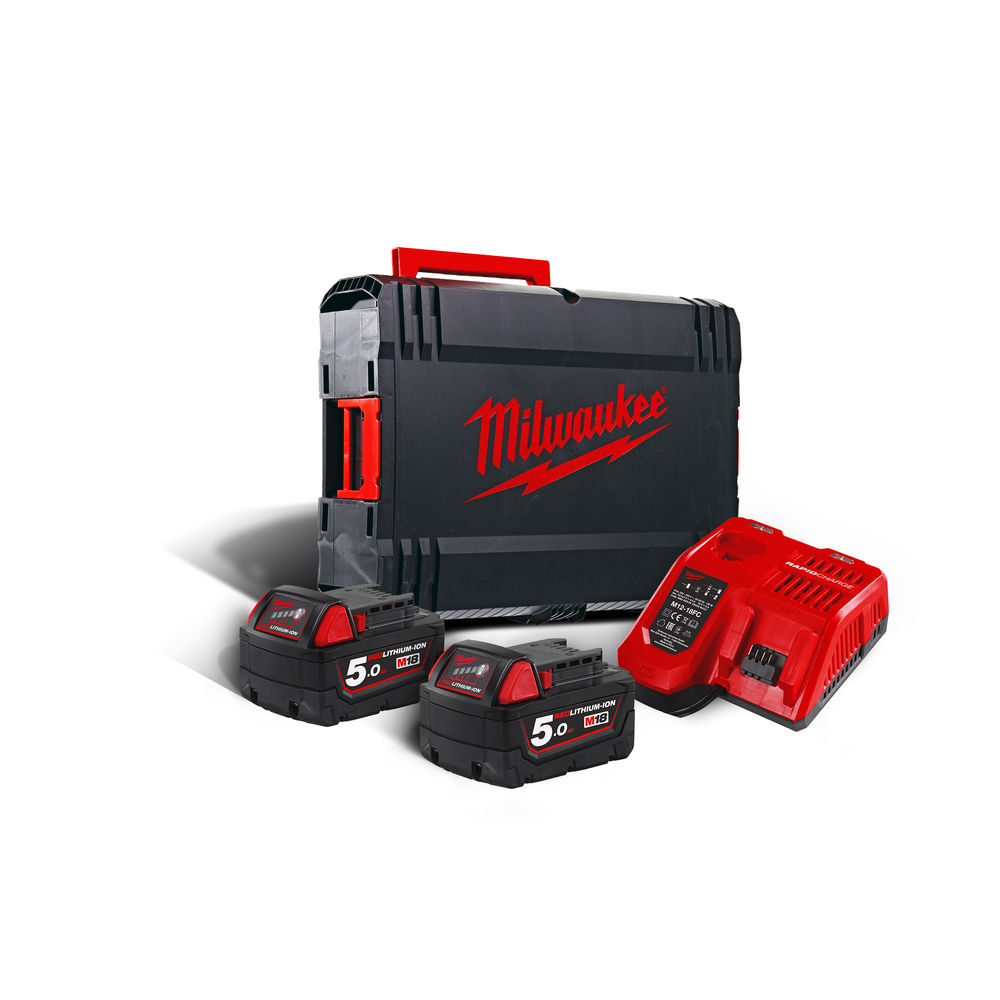 M18™ NRG-502 2 ΜΠΑΤΑΡΙΕΣ 18V 5.0 AH ΤΑΧΥΦΟΡΤΙΣΤΗΣ M12-18FC + M12™ 2.0 AH ΜΠΑΤΑΡΙΑ ΔΩΡΟ