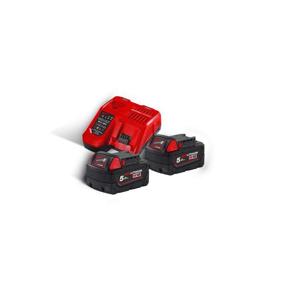 M18™ NRG-502 2 ΜΠΑΤΑΡΙΕΣ 18V 5.0 AH ΤΑΧΥΦΟΡΤΙΣΤΗΣ M12-18FC + M12™ 2.0 AH ΜΠΑΤΑΡΙΑ ΔΩΡΟ - Image 3