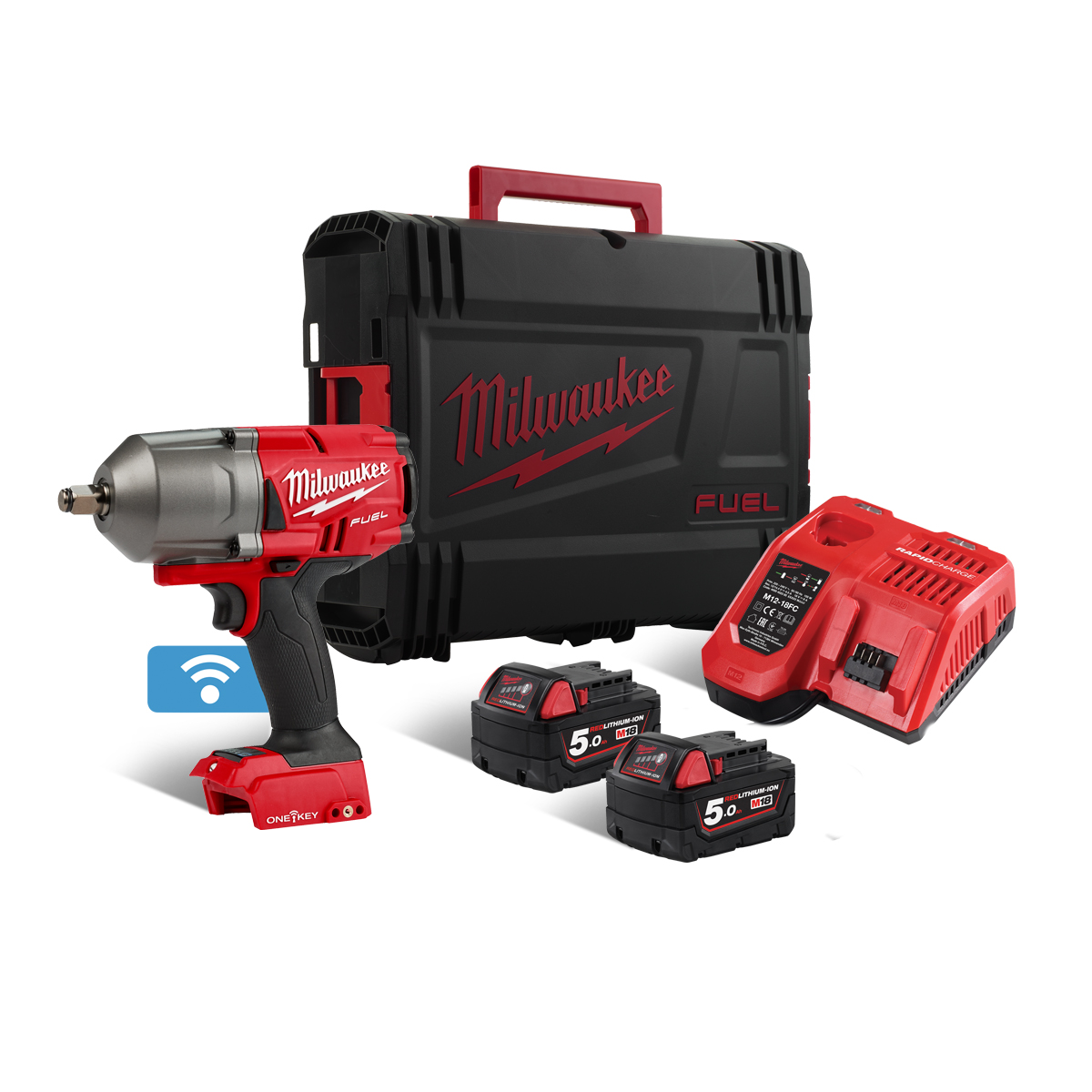 M18 FUEL™ ONE-KEY™ ONEFHIWF12-502X ΜΠΟΥΛΟΝΟΚΛΕΙΔΟ ½″ ΥΨΗΛΗΣ ΡΟΠΗΣ ΜΕ ΔΑΚΤΥΛΙΔΙ ΣΥΓΚΡΑΤΗΣΗΣ - Image 3