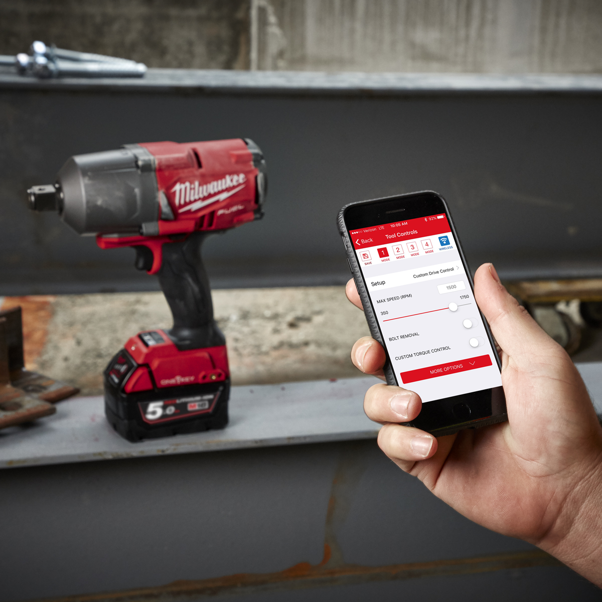 M18 FUEL™ ONE-KEY™ ONEFHIWF34-502X ΜΠΟΥΛΟΝΟΚΛΕΙΔΟ ¾″ ΥΨΗΛΗΣ ΡΟΠΗΣ ΜΕ ΔΑΚΤΥΛΙΔΙ ΣΥΓΚΡΑΤΗΣΗΣ - Image 5