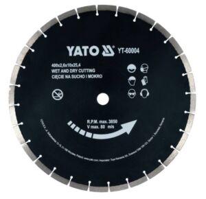 Διαμαντόδισκος Μπετού YATO 400x25,4mm YT-60004