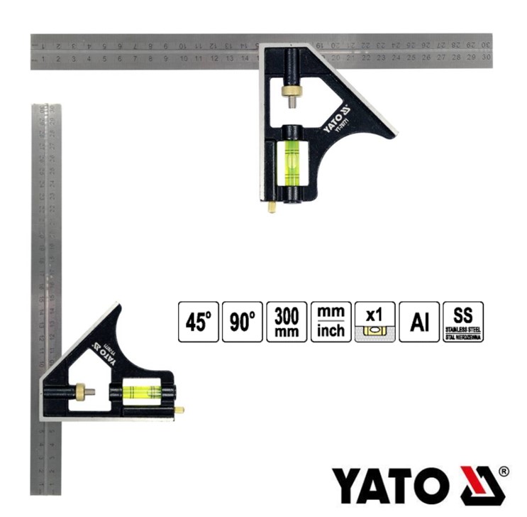 Γωνία ρυθμιζόμενη YATO 300mm YT-70771