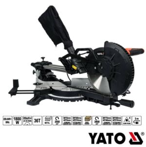 Δισκοπρίονο ραντιάλ YATO 255mm 1800W 2 ταχυτήτων ξύλο/μέταλλο YT-82174