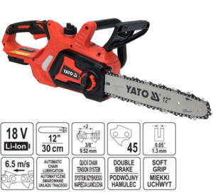 Αλυσοπρίονο μπαταρίας YATO 18V 30cm SOLO YT-828138