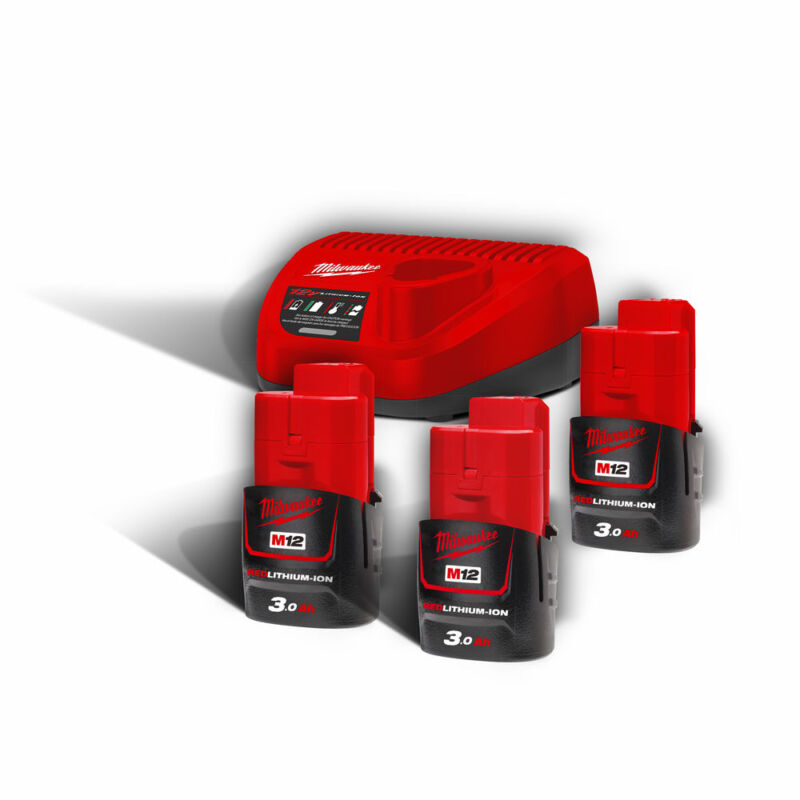 M12™ NRG-303 3 Μπαταρίες 12V 3.0 AH Φορτιστής C12 C