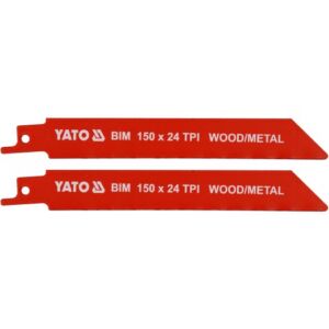 Λάμες σπαθόσεγας YATO BIM 150mm 24TPI σετ 2 τεμ. YT-33932