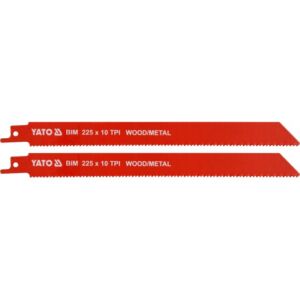 Λάμες σπαθόσεγας YATO BIM 225mm 10TPI σετ 2 τεμ. YT-33933