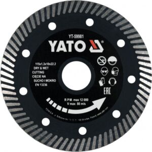 Διαμαντόδισκος Turbo Σκληρών Πλακιδίων YATO
