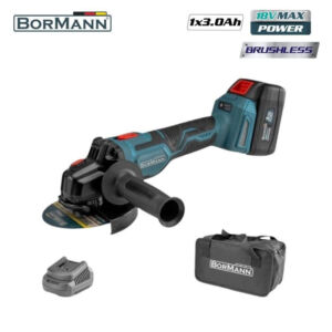 Γωνιακός τροχός μπαταρίας brushless 20V 125mm Bormann BCD2635 με 1 μπαταρία 3Ah